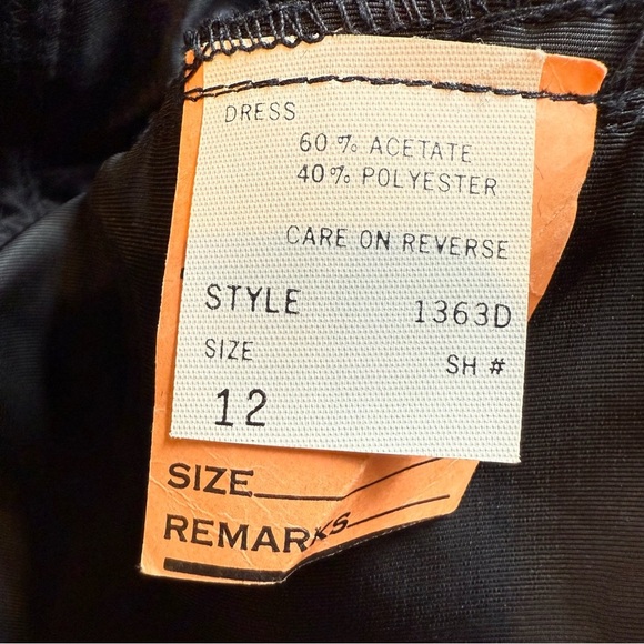 Vintage Pat Richards Chic Black Lace Ruffle Dress - Picture 7 of 8